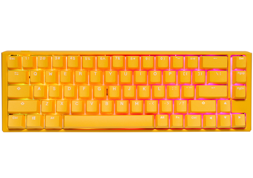 Image of Ducky One3 Yellow SF keyboard USB UK International