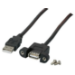 Microconnect USBAAF1PANEL2 USB cable USB 2.0 1.8 m USB A Black