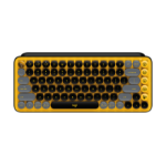 Logitech Pop Keys keyboard RF Wireless + Bluetooth Black, Gray, Yellow