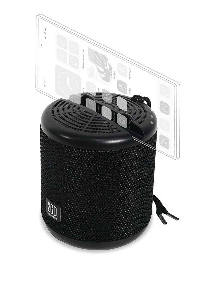 SONICGEAR AudioBox 2GO-Dock100 Portable BT/FM Speaker with Dock Black