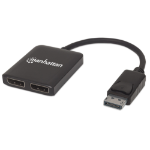 Manhattan DisplayPort 1.2 to 2-Port DisplayPort 1.2 Splitter Hub with MST, 4K@30Hz, USB-A Powered, Video Wall Function, Black, Three Year Warranty, Blister  Chert Nigeria