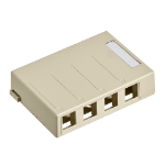 Leviton 41089-4IP network junction box Ivory