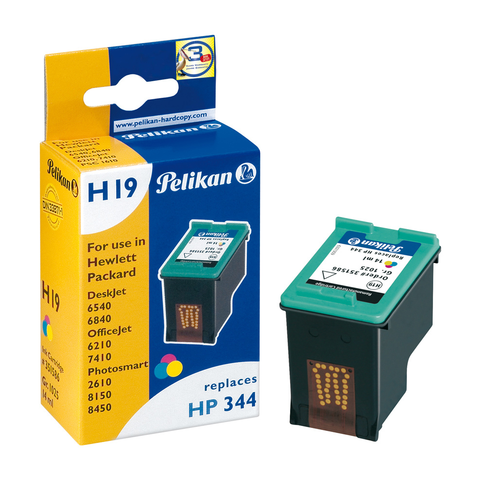 Image of Pelikan 351586/H19 Printhead cartridge color, 3x450 pages 4.7ml...