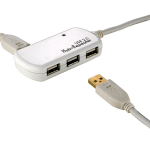 ROLINE USB 2.0 Hub, 4 Ports, with Repeater 12 m