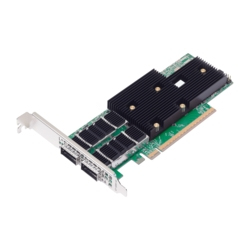 Broadcom P2200G - Network adapter - PCIe 5.0 x16 low profile - 400 Gigabit QSFP112 x 2
