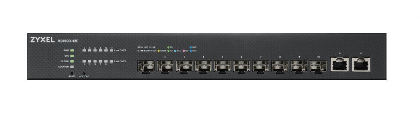 Image of Zyxel XS1930-12F-ZZ0101F network switch Managed L2/L3 Black