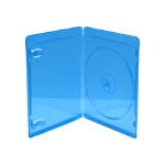 MediaRange BOX39-50 optical disc case Blu-ray case 1 discs Blue, Transparent