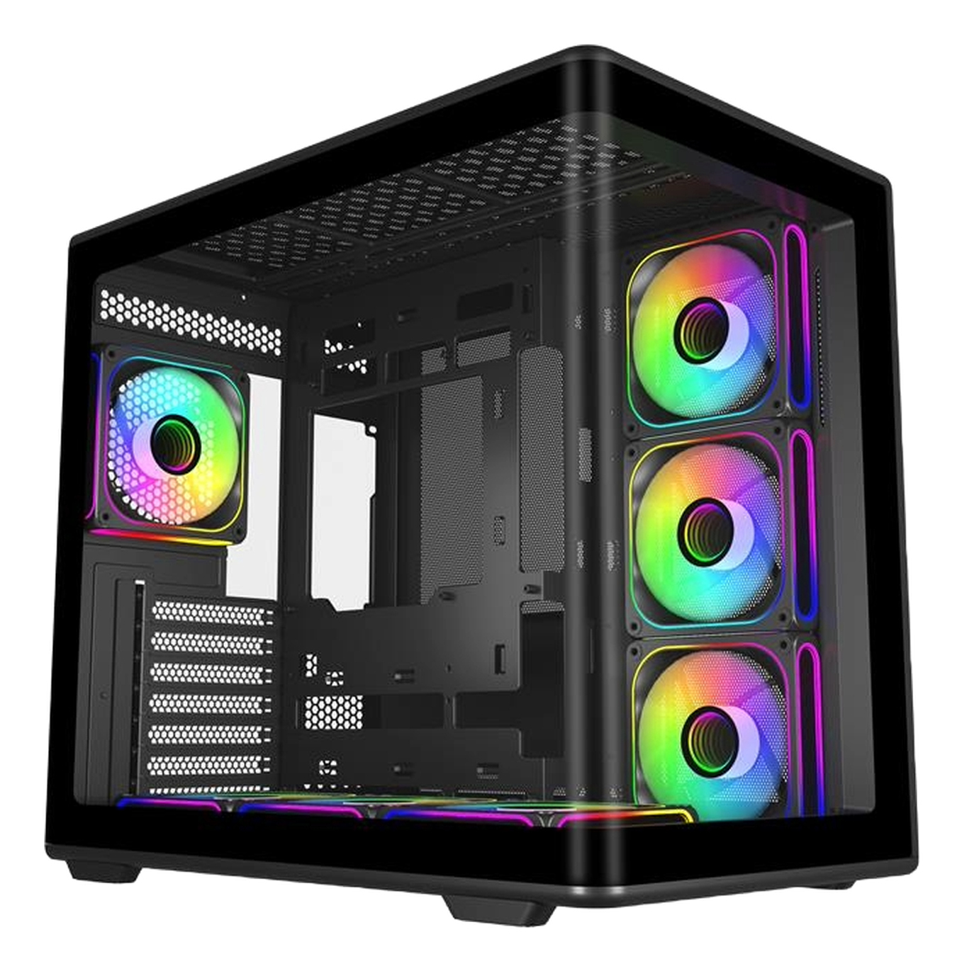 Cooler Master Elite 600 Midi Tower Black. Transparent