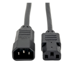 Tripp Lite P004-002-5 power cable Black 24" (0.61 m) C14 coupler C13 coupler