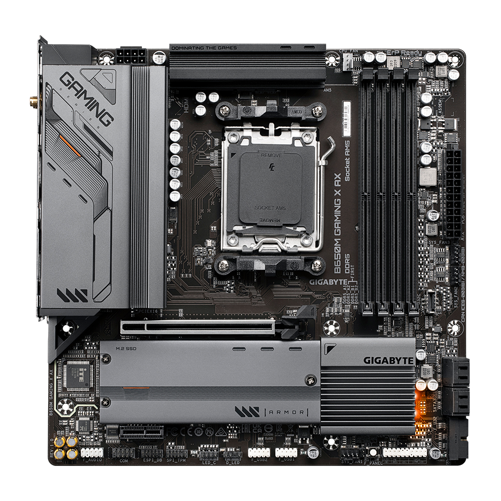 Image of Gigabyte B650M GAMING X AX (rev. 1.x) AMD B650 Socket AM5 micro ATX