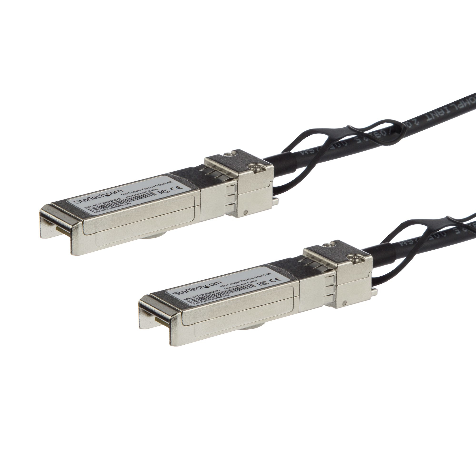 Image of StarTech.com Cisco SFP-H10GB-CU0-5M Compatible 0.5m 10G SFP+ to...