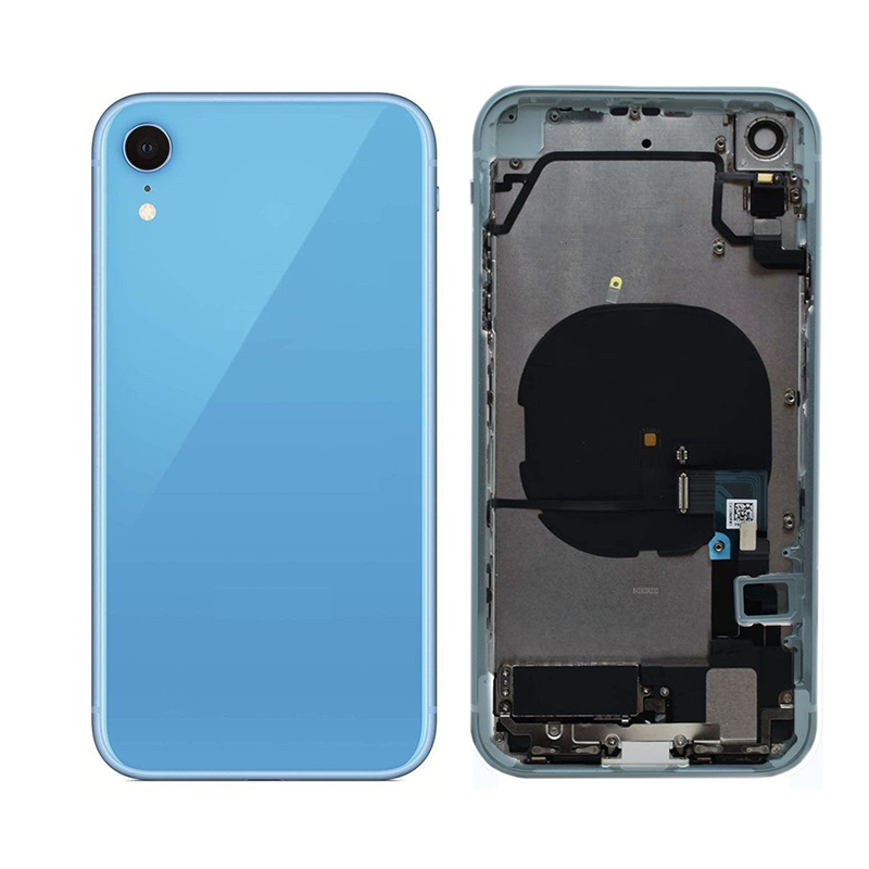 EU Product - iPhone XR Complete Back Cover with Frame (No Logo) - Blue thumbnail