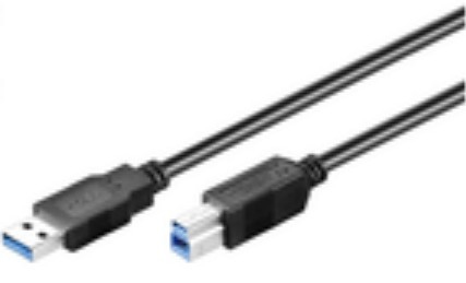 Microconnect USB3.0AB1B USB cable 1 m USB 3.2 Gen 1 (3.1 Gen 1) USB A USB B Black