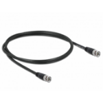 DeLOCK 80081 coaxial cable 1 m BNC Black