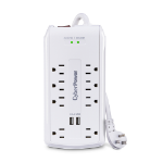 CyberPower CSP806U surge protector White 8 AC outlet(s) 125 V 70.9" (1.8 m)