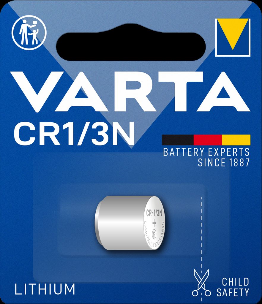 EU Product - Battery for VARTA Lithium Coin button cell battery CR1/3N, 3V thumbnail