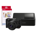 Canon EOS R50V Camera inc RF-S 14-30mm Lens, CP1500 Printer and KP-36IP 36 Shots Ink/Paper - Black