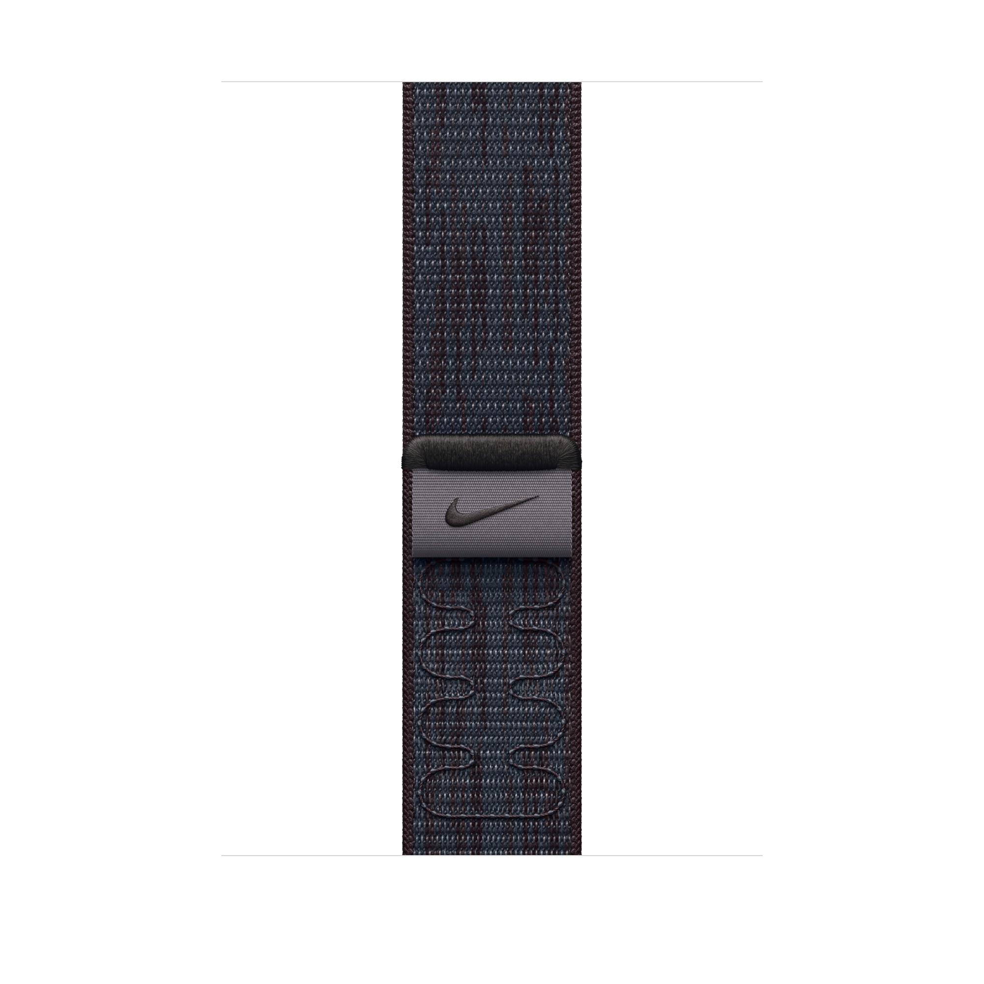 Photos - Smartwatch Band / Strap Apple 46mm Black/Blue Nike Sport Loop MYJD3ZM/A 