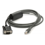 Zebra CBA-R10-S07ZBR serial cable Black 2.13 m DB9 RJ-45