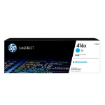 HP 416X CYAN TONER - HIGH YIELD- APPROX 6K PAGES - M454, M479, M455, M480 MODELS