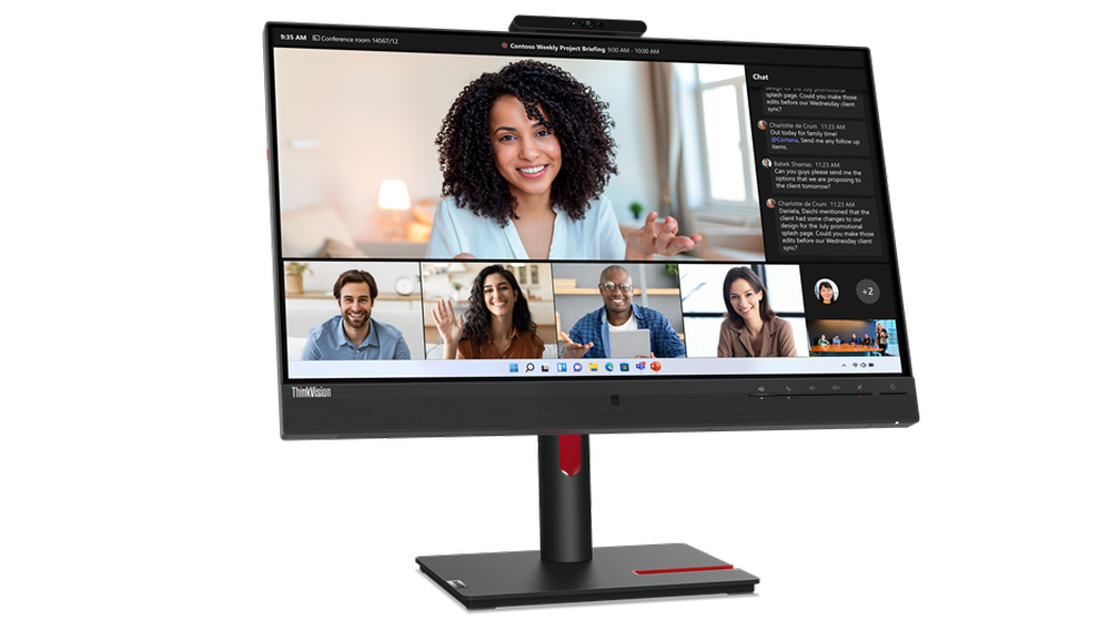 Image of Lenovo ThinkVision T24mv-30 LED display 60.5 cm (23.8") 1920 x...