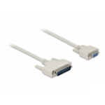 DeLOCK Serial Cable D-Sub 25 male to D-Sub 9 female 1 m