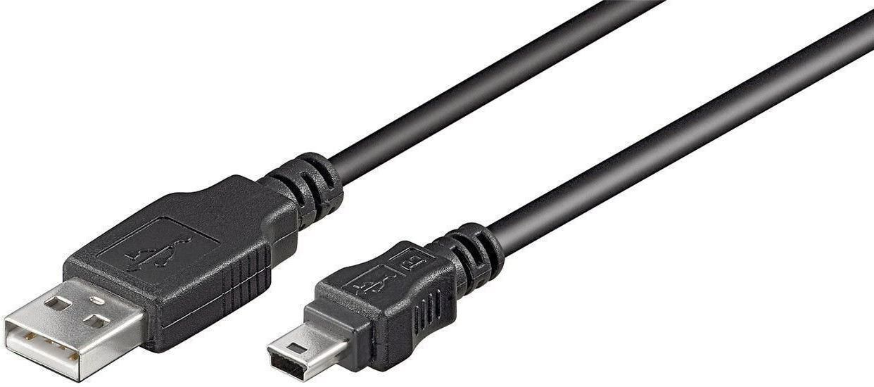 Image of Microconnect USBAMB510 USB cable 10 m USB 2.0 USB A Mini-USB B Black