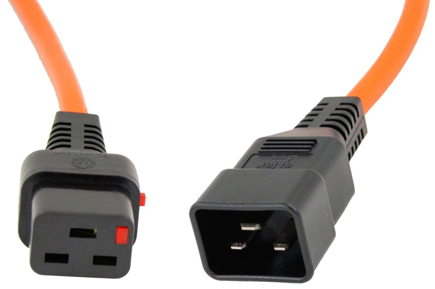 Microconnect PC1293 power cable Orange 2 m C19 coupler C20 coupler