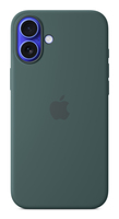 Apple - Back cover for mobile phone - MagSafe compatibility - silicone - lake green - for iPhone 16 Plus
