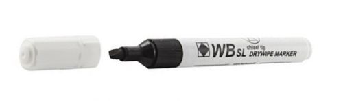872001 VALUEX Whiteboard Marker Chisel Tip 2-5mm Line Black (Pack 10) - 872001