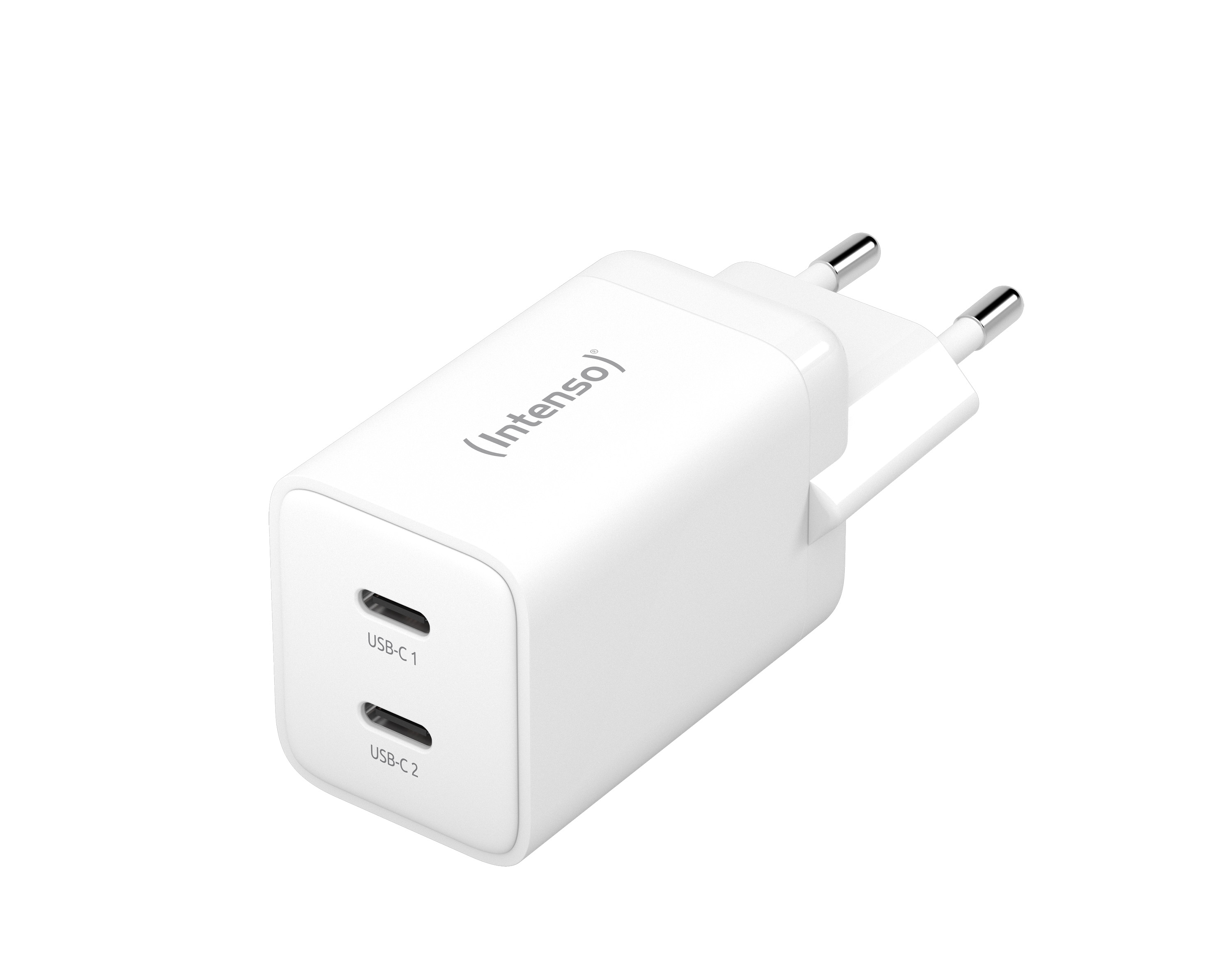 Image of Intenso POWER ADAPTER 2XUSB-C GAN/7804012 Universal White AC Fast...