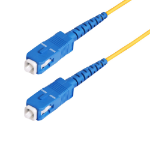 StarTech.com 30m (98.4ft) SC to SC (UPC) OS2 Single Mode Simplex Fiber Optic Cable, 9/125µm, 40G/100G, Bend Insensitive, Low Insertion Loss, LSZH Fiber Patch Cord
