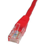 Cables Direct 0.5m CAT5e UTP networking cable Red