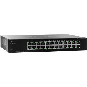 Cisco Small Business SG110-24HP Unmanaged L2 Gigabit Ethernet (10/100/1000) Power over Ethernet (PoE) 1U Black
