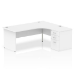 Dynamic Impulse Panel End Crescent Desk Workstation