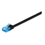 Microconnect V-UTP6A01S-FLAT netwerkkabel Zwart 1 m Cat6a U/UTP (UTP)