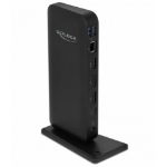 DeLOCK 87746 notebook dock & poortreplicator Bedraad Zwart