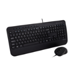 V7 Full Size USB Keyboard with Palm Rest and Ambidextrous Mouse Combo - UK