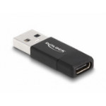 DeLOCK USB 3.2 Gen 2 Adapter USB Type-A male to USB Type-C active female black