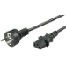 Microconnect PE020410 power cable Black 1 m CEE7/7 C13 coupler