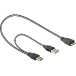 DeLOCK 82909 USB cable USB 3.2 Gen 1 (3.1 Gen 1) 0.2 m USB A Micro-USB B Grey