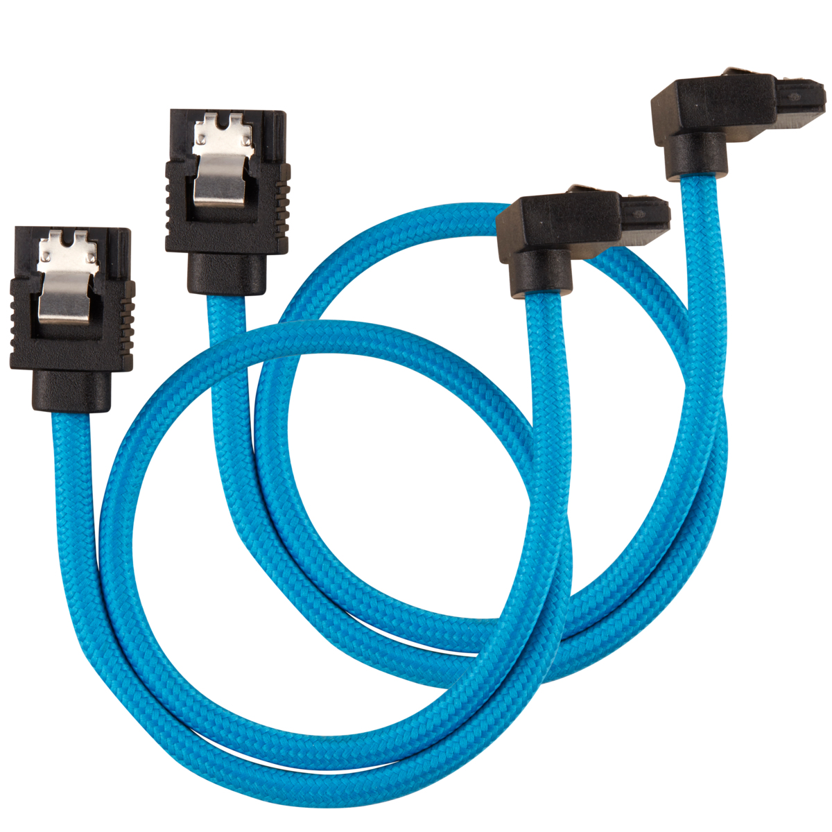 Image of Corsair CC-8900281 SATA cable 0.3 m Black, Blue