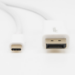 Rocstor Y10C240-W1 video cable adapter 78.7" (2 m) DisplayPort USB Type-C White