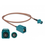 DeLOCK Antenna Cable FAKRA Z plug > FAKRA Z jack RG-316 0.5 m