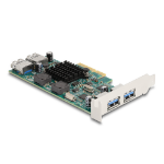 DeLOCK PCI Express x4 Card to 2 x external USB 5 Gbps Type-A + 2 x internal USB 5 Gbps Type-A Dual Channel - Low Profile Form Factor