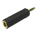 Monoprice 7135 cable gender changer 3.5mm 6.35mm Black