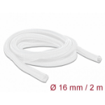 DeLOCK Braided Sleeve self-closing 2 m x 16 mm white