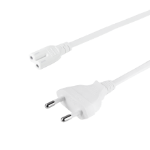 LogiLink Power cable, CEE 7/16 to IEC C7, white, 5 m