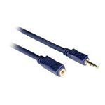 C2G 0.5m Velocity 3.5mm Stereo Audio Extension Cable M/F câble audio 0,5 m 3,5mm Noir