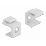 DeLOCK Keystone cover white with 8.0 mm hole 4 pieces